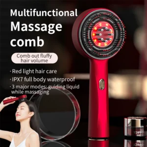 Massage Comb and Red Light Therapy